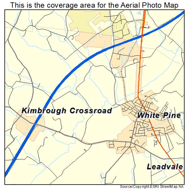White Pine, TN location map 
