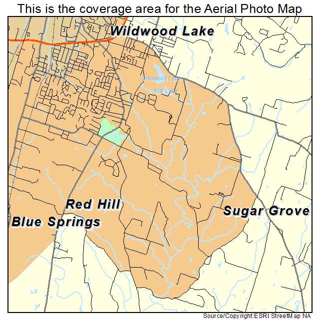 Wildwood Lake, TN location map 