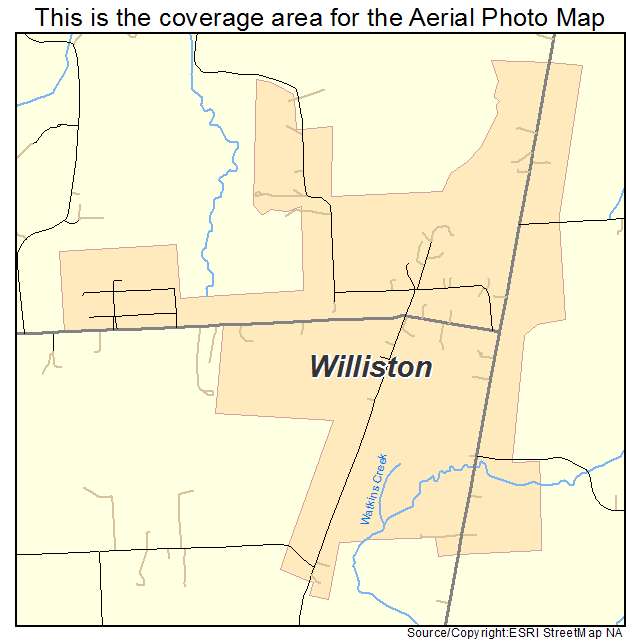 Williston, TN location map 