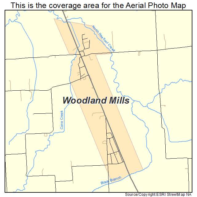 Woodland Mills, TN location map 