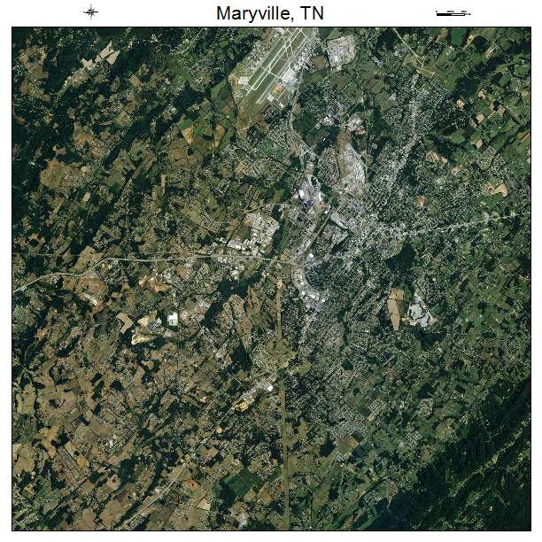 Maryville, TN air photo map