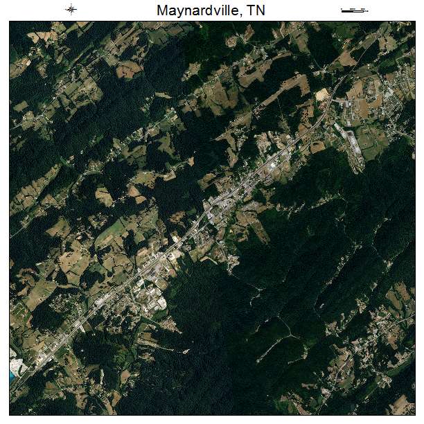 Maynardville, TN air photo map