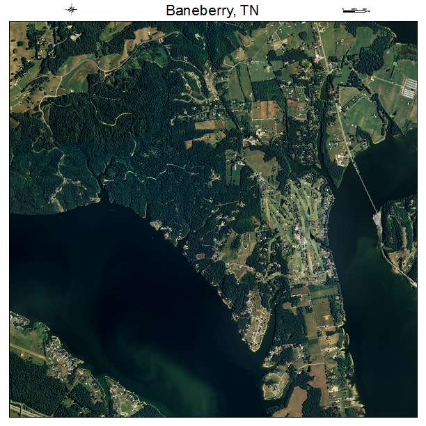 Mazenod, TN air photo map