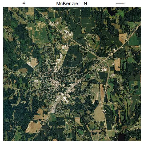 McKenzie, TN air photo map