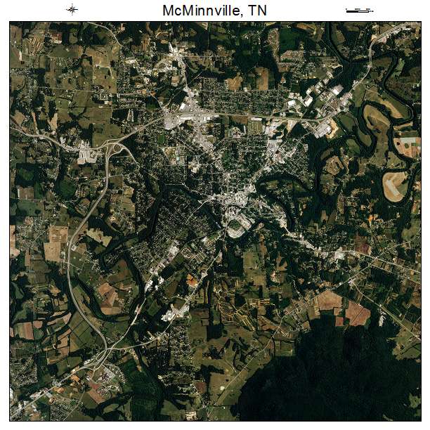 McMinnville, TN air photo map