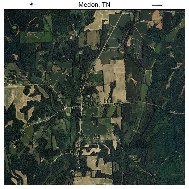 Medon, TN air photo map