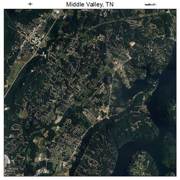 Middle Valley, TN air photo map
