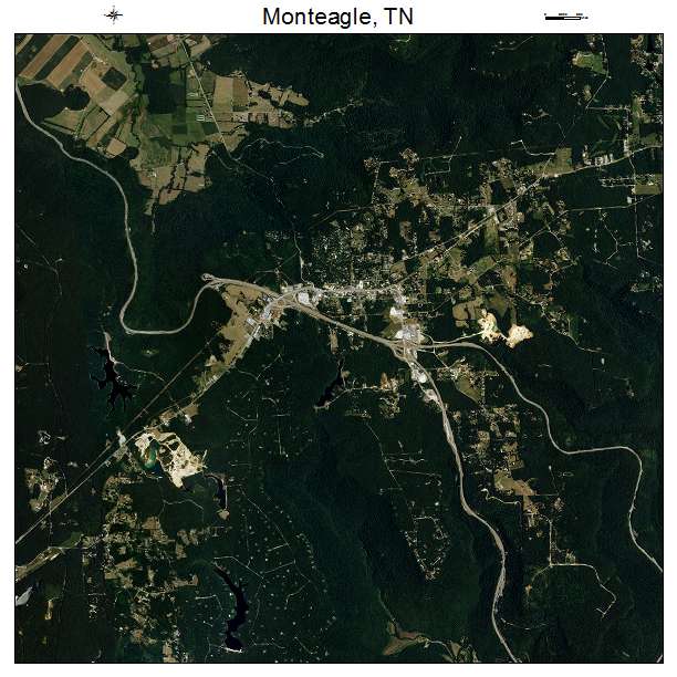 Monteagle, TN air photo map