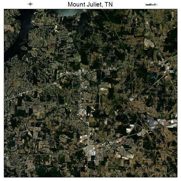 Mount Juliet, TN air photo map