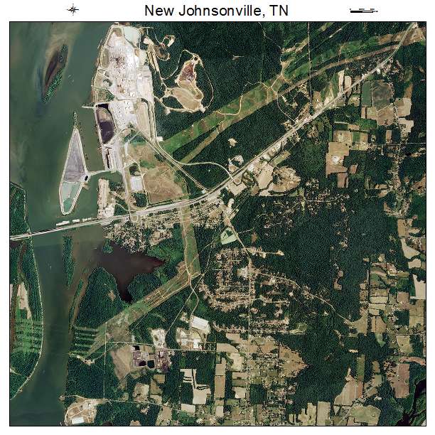 New Johnsonville, TN air photo map