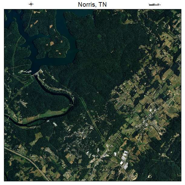 Norris, TN air photo map