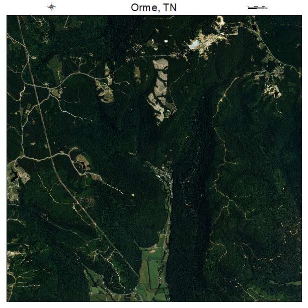 Orme, TN air photo map