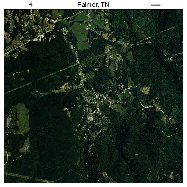 Palmer, TN air photo map