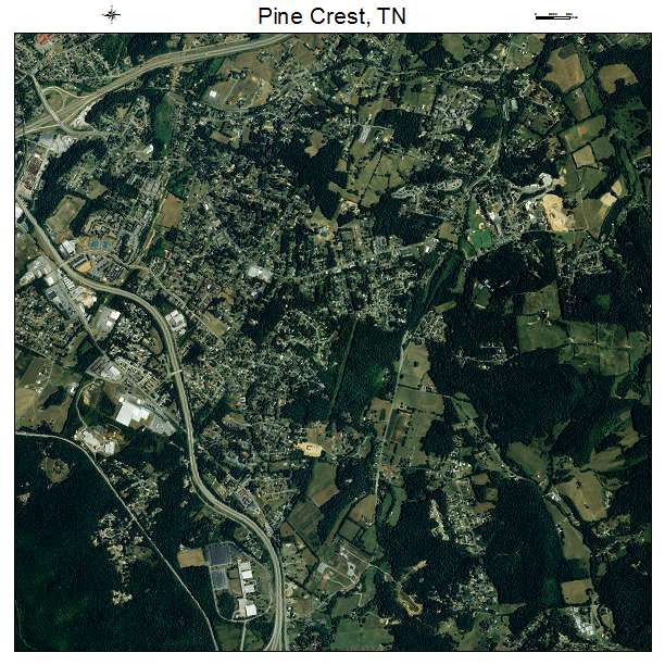 Pine Crest, TN air photo map