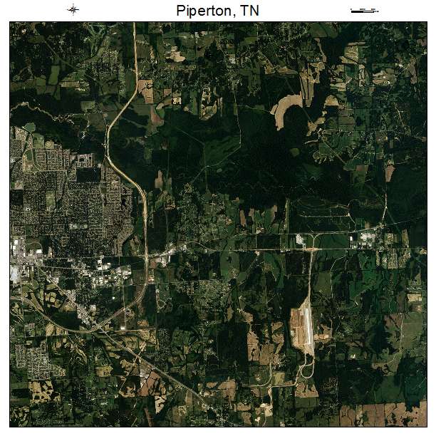 Piperton, TN air photo map