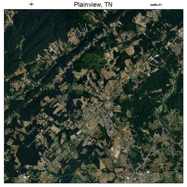 Plainview, TN air photo map