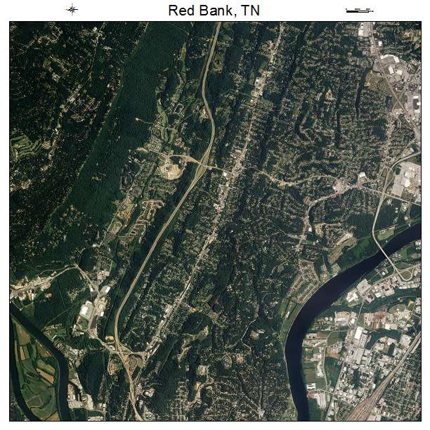 Red Bank, TN air photo map