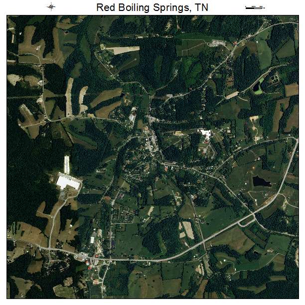Red Boiling Springs, TN air photo map
