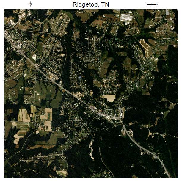 Ridgetop, TN air photo map