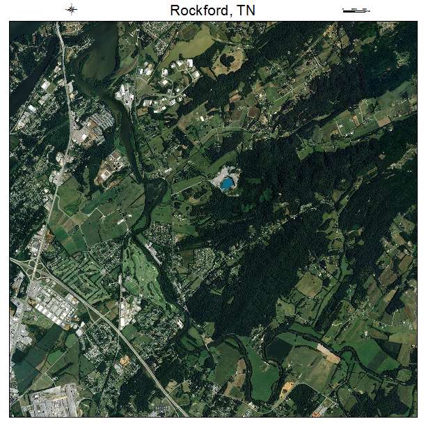 Rockford, TN air photo map