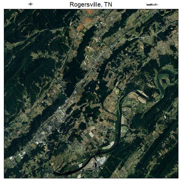 Rogersville, TN air photo map