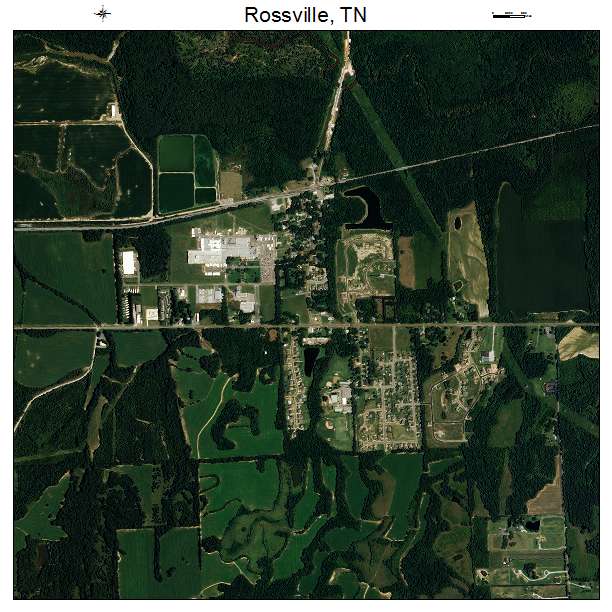 Rossville, TN air photo map