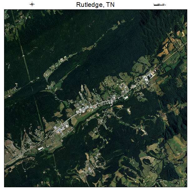 Rutledge, TN air photo map