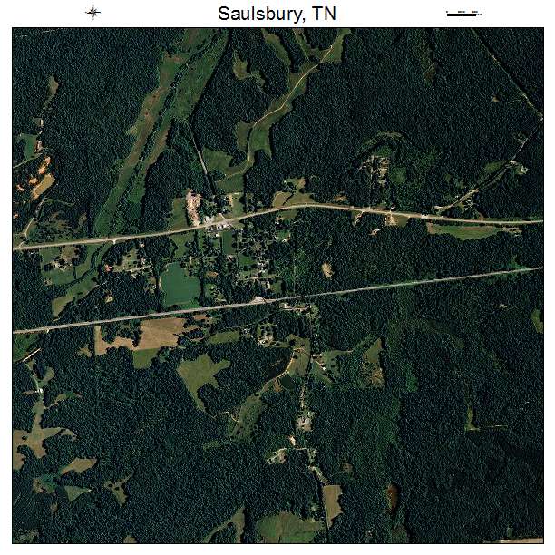 Saulsbury, TN air photo map