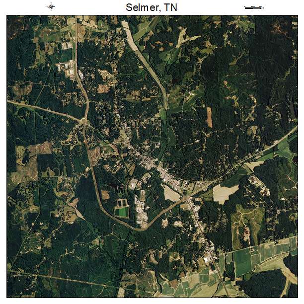 Selmer, TN air photo map