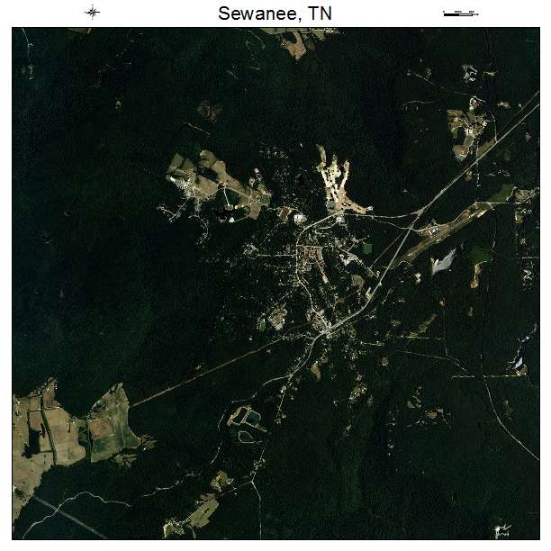 Sewanee, TN air photo map