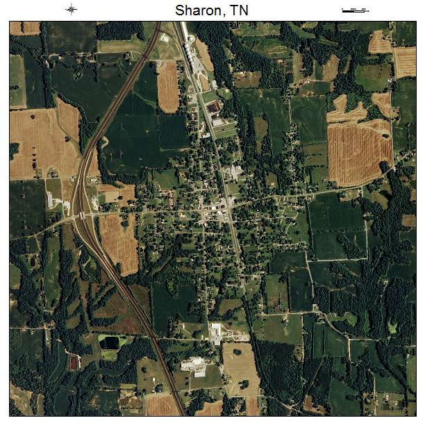 Sharon, TN air photo map