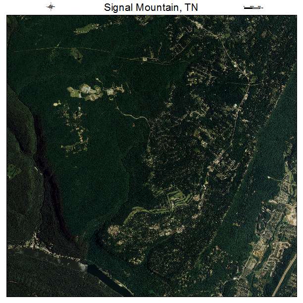 Signal Mountain, TN air photo map