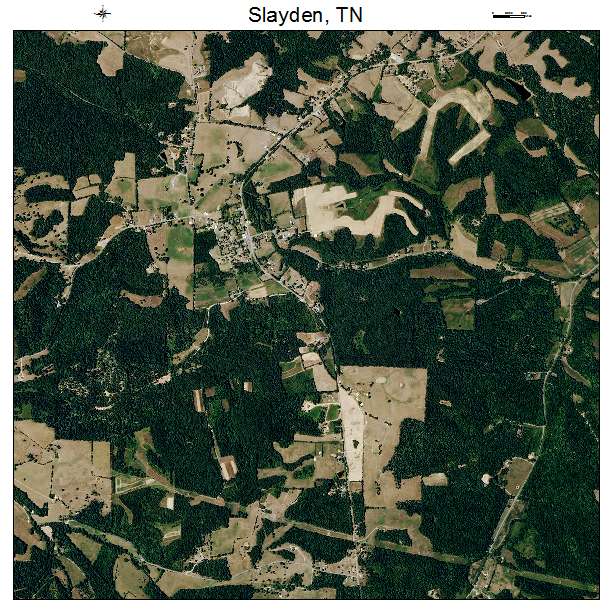 Slayden, TN air photo map