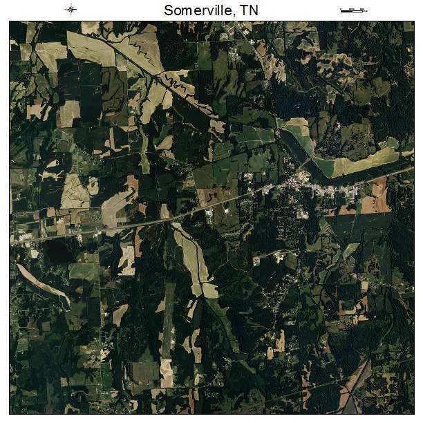 Somerville, TN air photo map