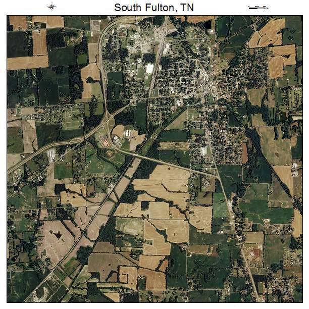 South Fulton, TN air photo map