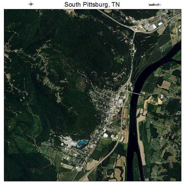 South Pittsburg, TN air photo map