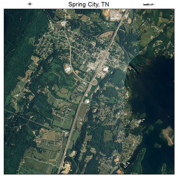 Spring City, TN air photo map