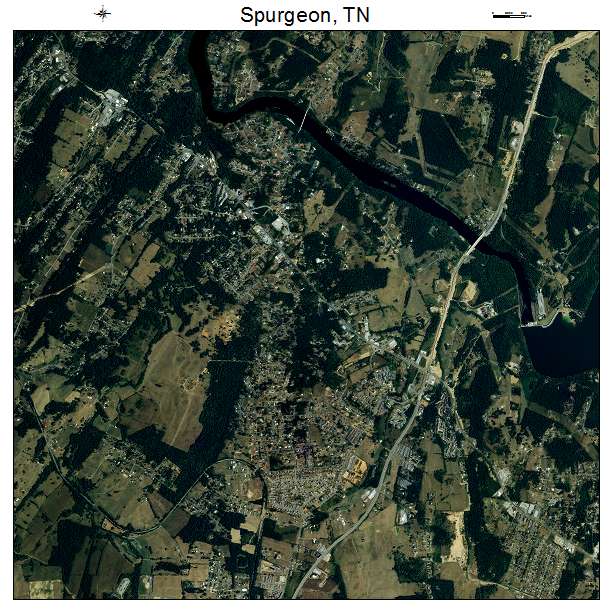Spurgeon, TN air photo map