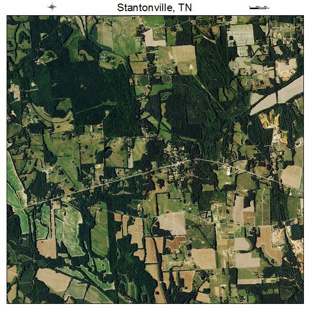 Stantonville, TN air photo map