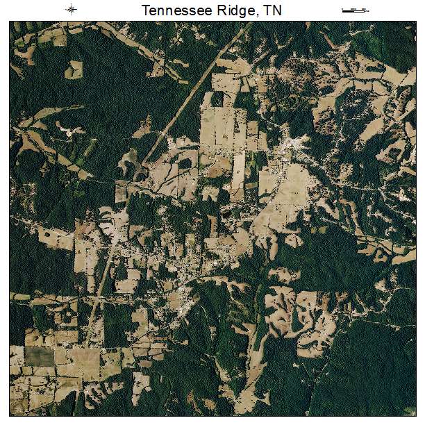 Tennessee Ridge, TN air photo map