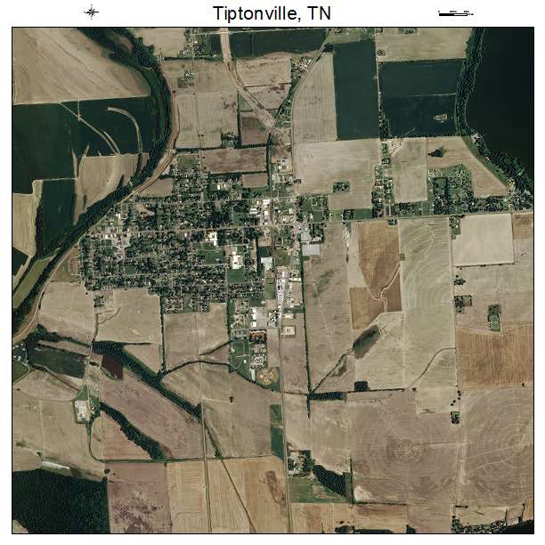 Tiptonville, TN air photo map