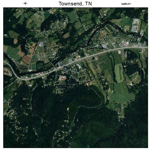 Townsend, TN air photo map