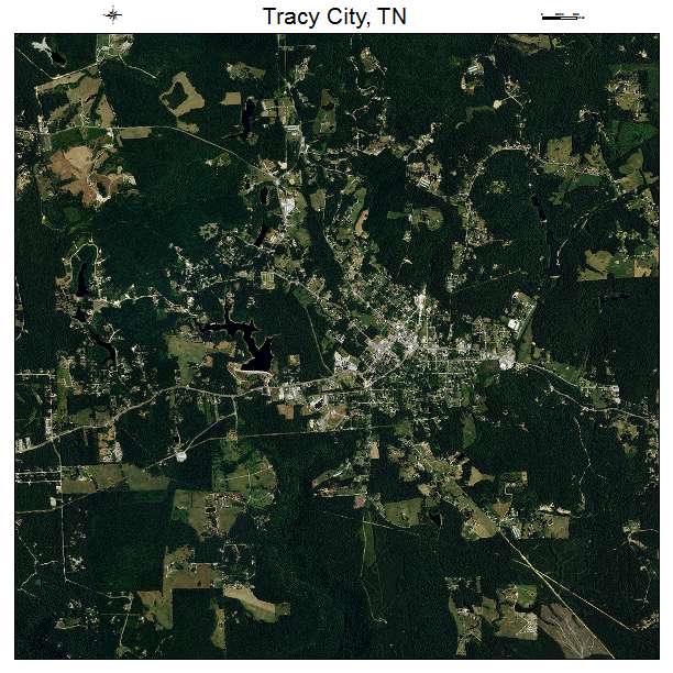 Tracy City, TN air photo map