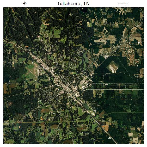 Tullahoma, TN air photo map