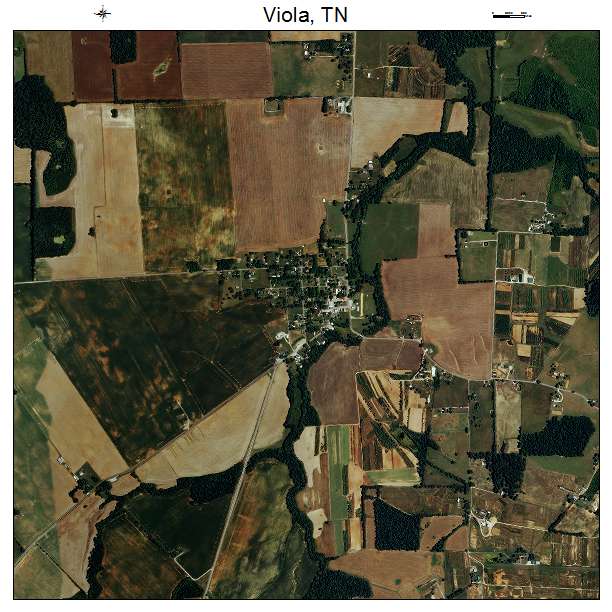 Viola, TN air photo map