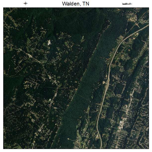 Walden, TN air photo map