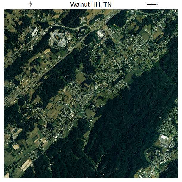 Walnut Hill, TN air photo map
