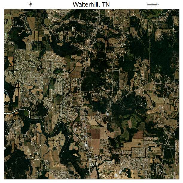 Walterhill, TN air photo map