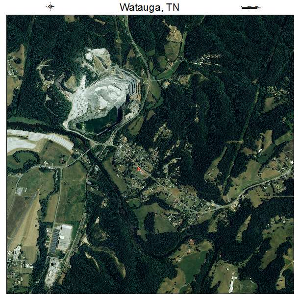Watauga, TN air photo map