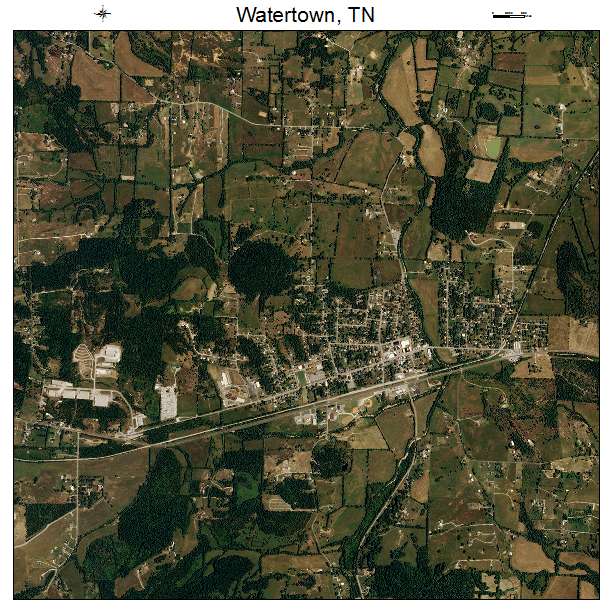 Watertown, TN air photo map